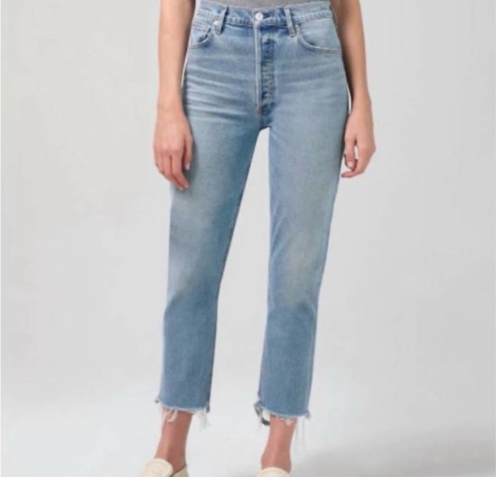 Citizens of Humanity Charlotte crop high rise straight jeans size 29